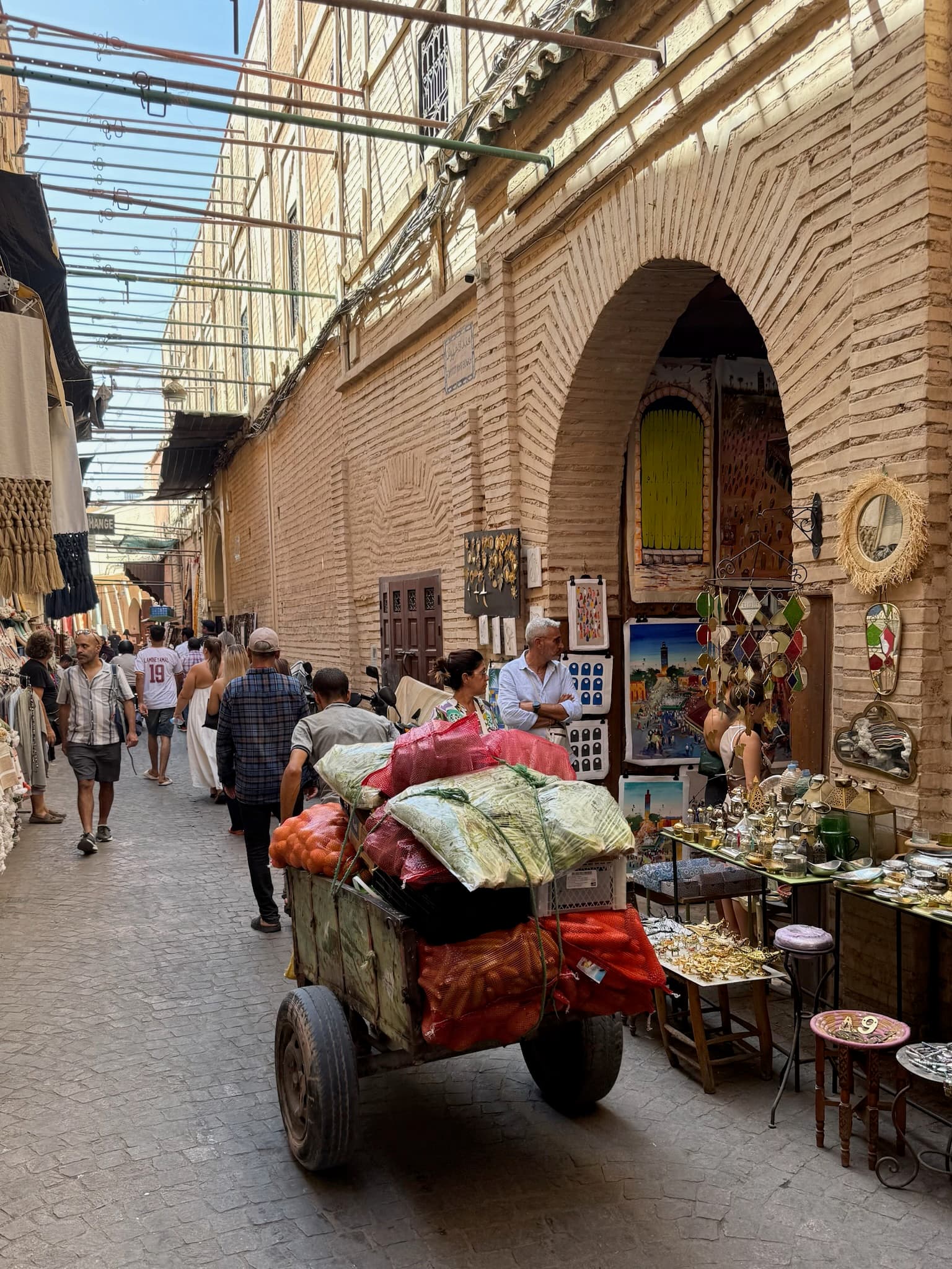 A cart in the souks