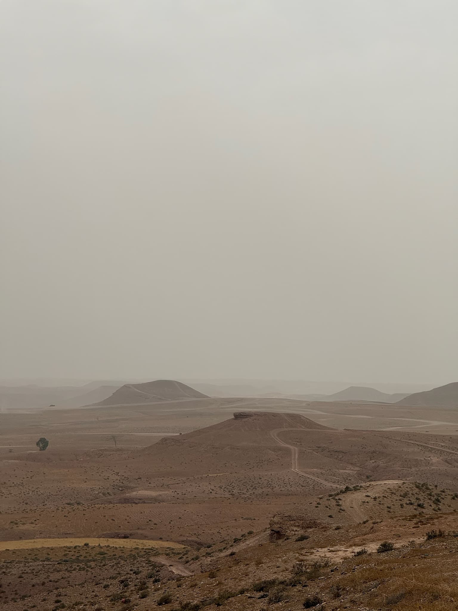 View over the Agafay desert